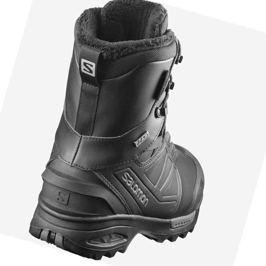 Salomon TOUNDRA PRO CLIMASALOMON™ WATERPROOF Téli Csizma Férfi Fekete | HU 2243KOR